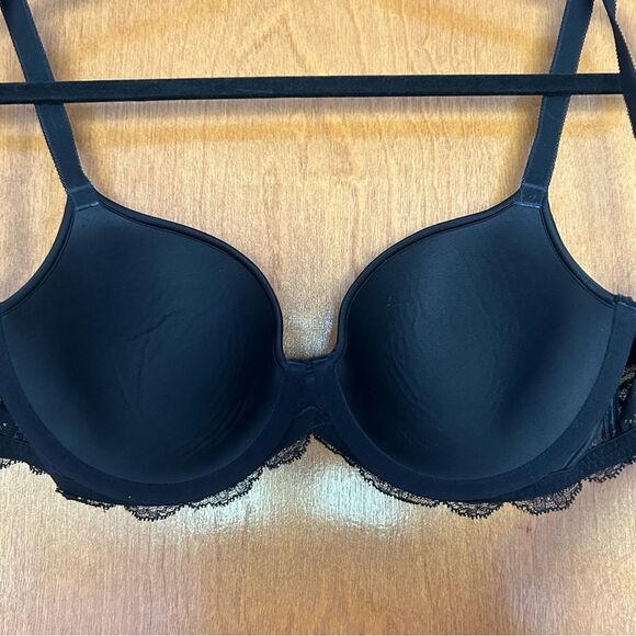 Wacoal Lace Affair Contour Bra Black/Graphite Size 32DDD - Picture 11 of 11